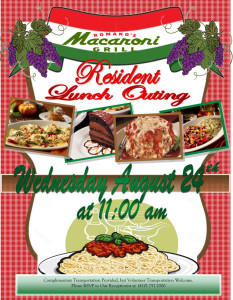 Annapolis Assisted Living Lunch Flyer
